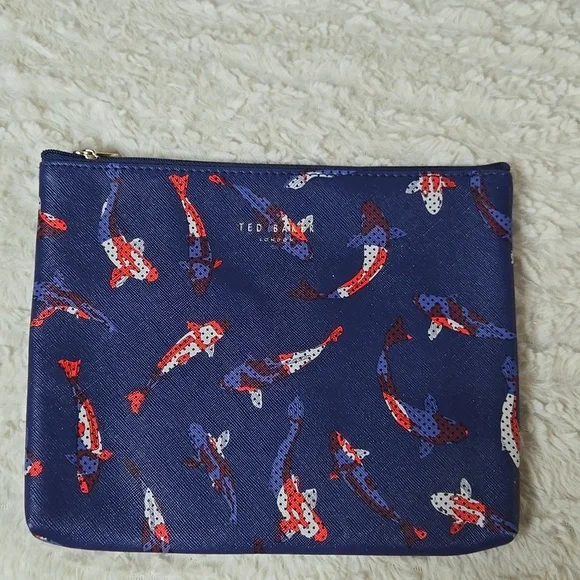 Ted Baker Blue and Red Koi Fish Bag - Picture 3 of 4